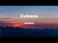 Joeboy - Cubana (Lyrics Video)