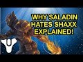 Destiny 2 Lore - Finally explained! Why Saladin hates Shaxx | Myelin Games