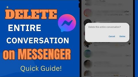 HOW TO DELETE ALL MESSAGES ON MESSENGER 2025 | DELETE ALL CONVERSATION AT ONE CLICK ON MESSENGER