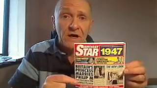 Born In 1947 79Th Birthday Greeting Card With 1947 Cd Review