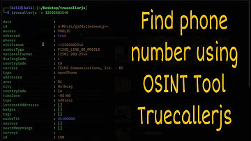 How to install OSINT tool Truecallerjs in Kali Linux