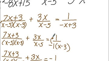 3-5 solving rational equations and literal equations
