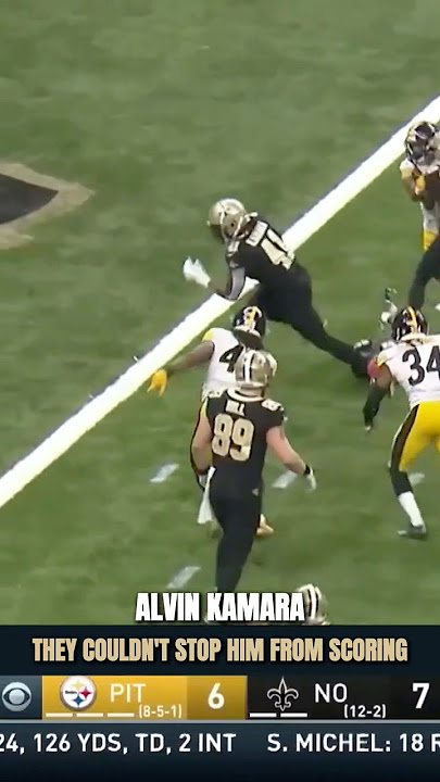 Alvin Kamara Making the Steelers Defense Look Like Butter