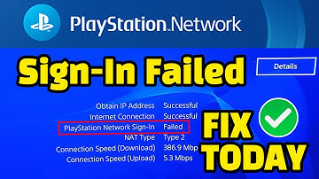 How To Fix Playstation Network Sign In Failed TODAY ? Playstation Network Sign In Failed PS5 ?