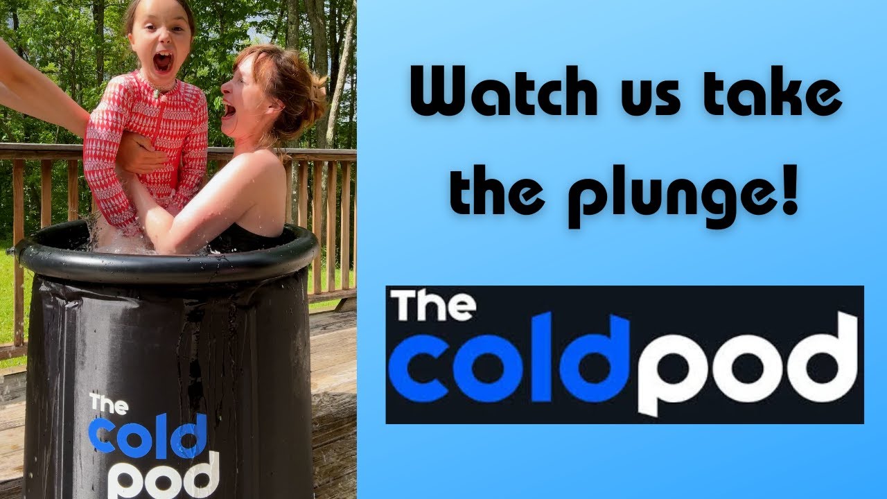 FIRST Ice Plunge with The Cold Pod! Watch me (and my kid) take a Cold ...