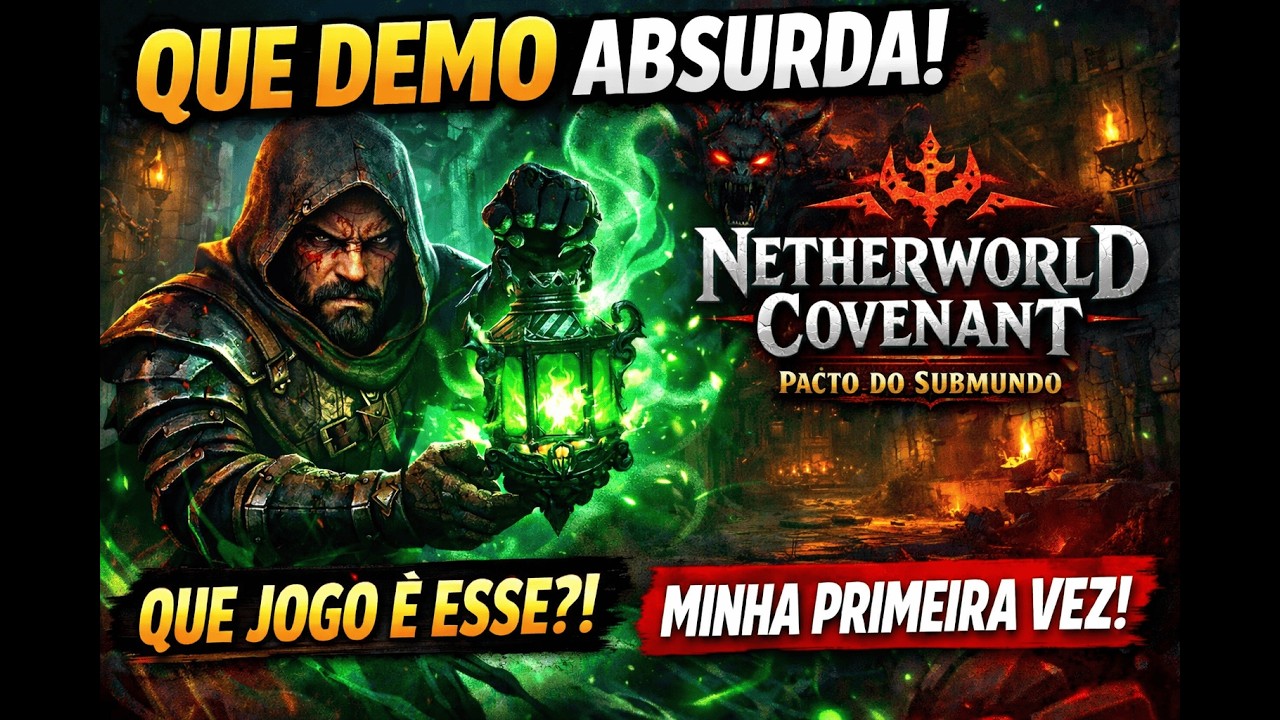 Minha PRIMEIRA VEZ em Netherworld Covenant — A Demo Me Surpreendeu!