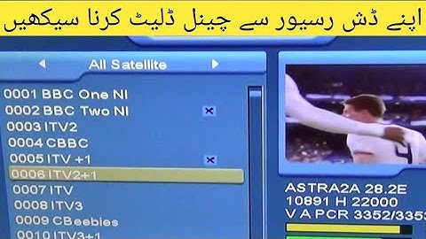 How To Delete Channels From Dish Card Receiver | How To Delete Channel On Dish Tv