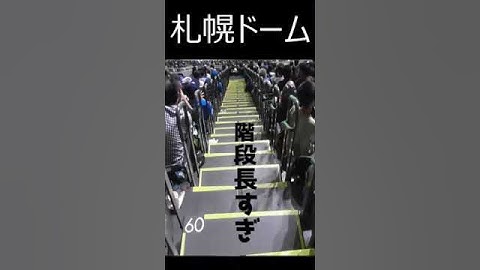 札幌ドームとエスコンフィールドの階段比較
