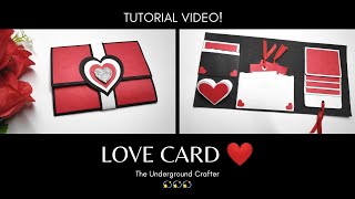 LOVE CARD Tutorial 💕| DIY | The Underground Crafter | Saniya Bahalwa