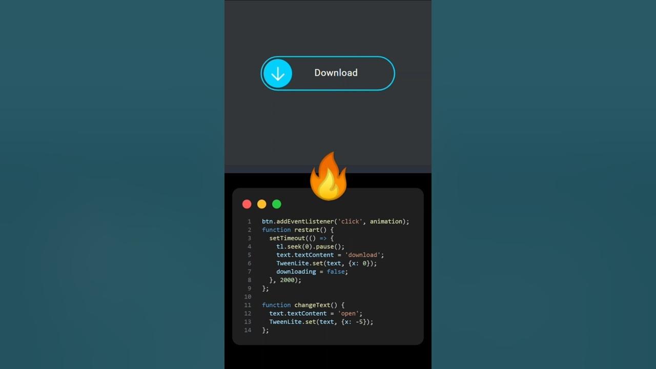 Animated Download Button | HTML, CSS, JavaScript #coding # ...