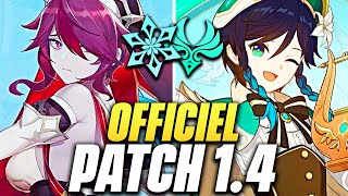 TOUT LE PATCH 1.4 ! Portail VENTI, CHILDE et ROSARIA + 3 CODES PRIMO-GEMMES ! - Genshin Impact