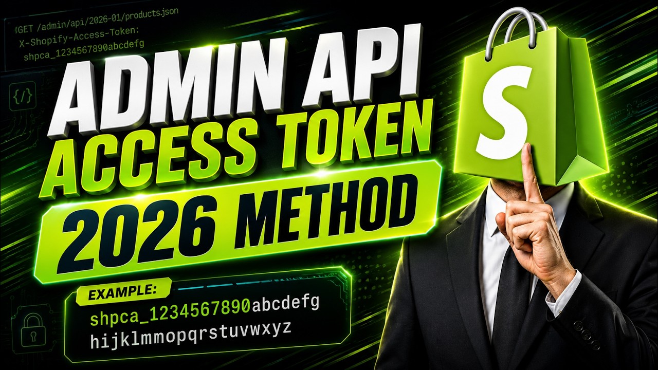 Shopify Access Token 2026 | How to Get Admin API Access Token | Shopify ...