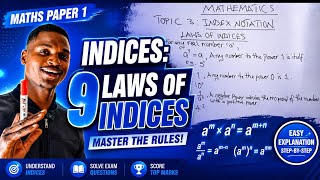 Indices from Basics to Advanced | The 9 Laws Method