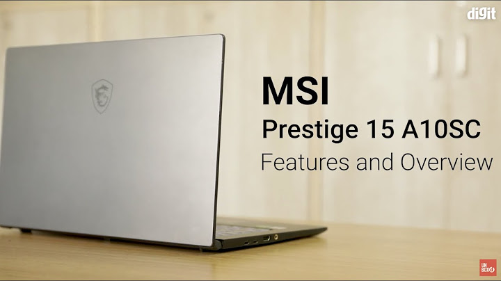 Laptop msi prestige 15 10sc review