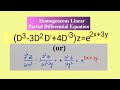 (D^3-3D^2D'+4D'^3)z=e^2x+3y #HomogeneousLinearPartialDifferentialEquations L1k,380