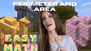 PERIMETER AND AREA [Minecraft Math/ 1.20 Update] 4th Grade Math