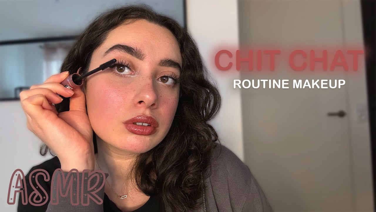 🌙 ASMR FRANÇAIS : CHIT CHAT, MA ROUTINE MAKEUP DU MOMENT💄(nouveau décor, IPhone 15,résolutions...)