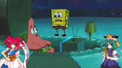 Touhou 9 characters portrayed by spongebob