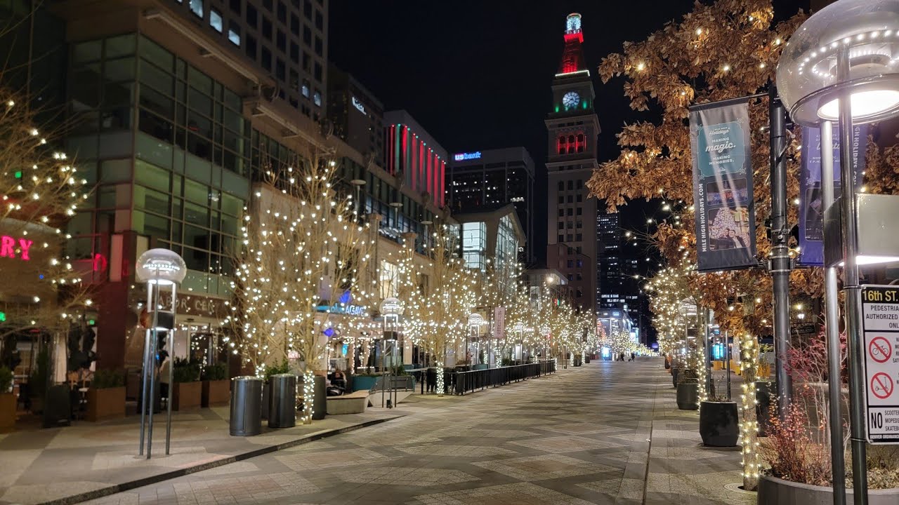 Прогулка по центру Денвера среди рождественских огней (11 декабря 2025 г.)