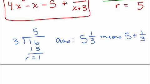 Divide Polynomials using long division - Part 3