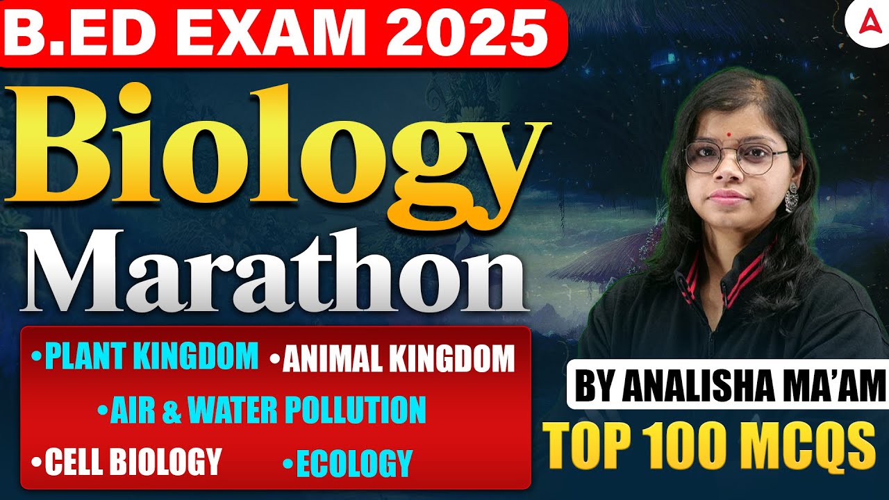 Odisha B.ed Entrance Exam 2025 Preparation | Biology Marathon Class | Top 100 MCQs | by Analisha