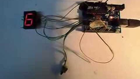 Arduino 7segment led dice