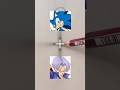 Drawing Sonic (Trunks version) #shorts #drawing #dragonball #trunks #anime #art