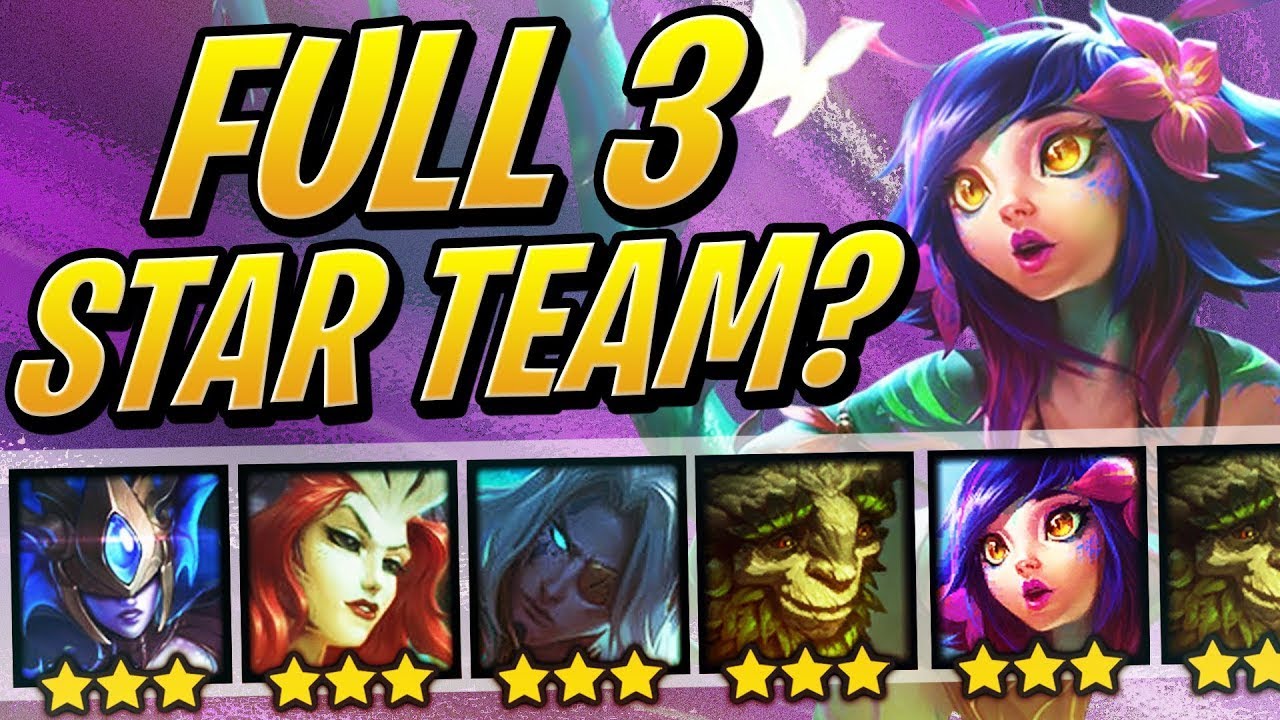 League of Legends : TFT | ALL CHAMPS 3 STARS JUST NOCTURNE 2 STAR | gameplay 2019