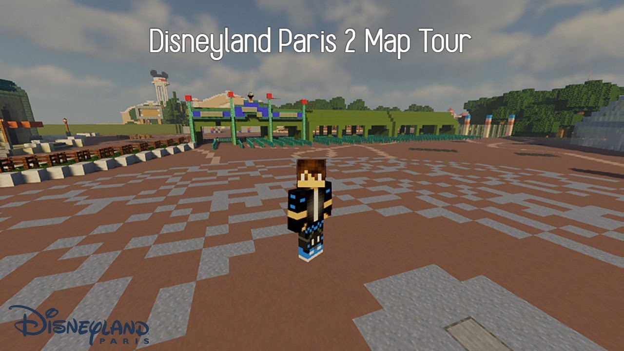 Disneyland Paris in Minecraft 2 Tour Map!