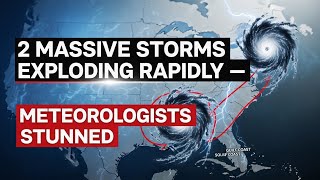 2 Massive Storms Exploding Rapidly — Meteorologists Stunned#TornadoAlert #SevereWeather #Breaking