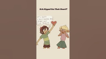 Kris Ripped Out Their Heart!? #deltarune  #kris #undertale #deltarunecomicdub #sanscomictv #shorts