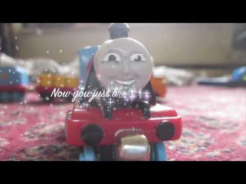 JACK age 7 pdd-nos PLAYS TOY TRAINS with GORDON, E...