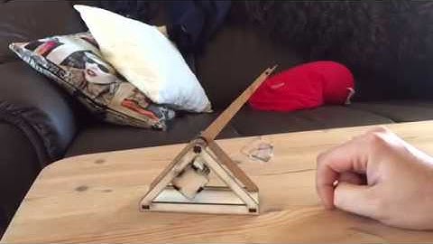 Lasercut trebuchet