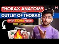 Thorax Anatomy- Outlet of Thorax | MBBS 1st Year | Full Explanation with Exam Notes | MBBS World