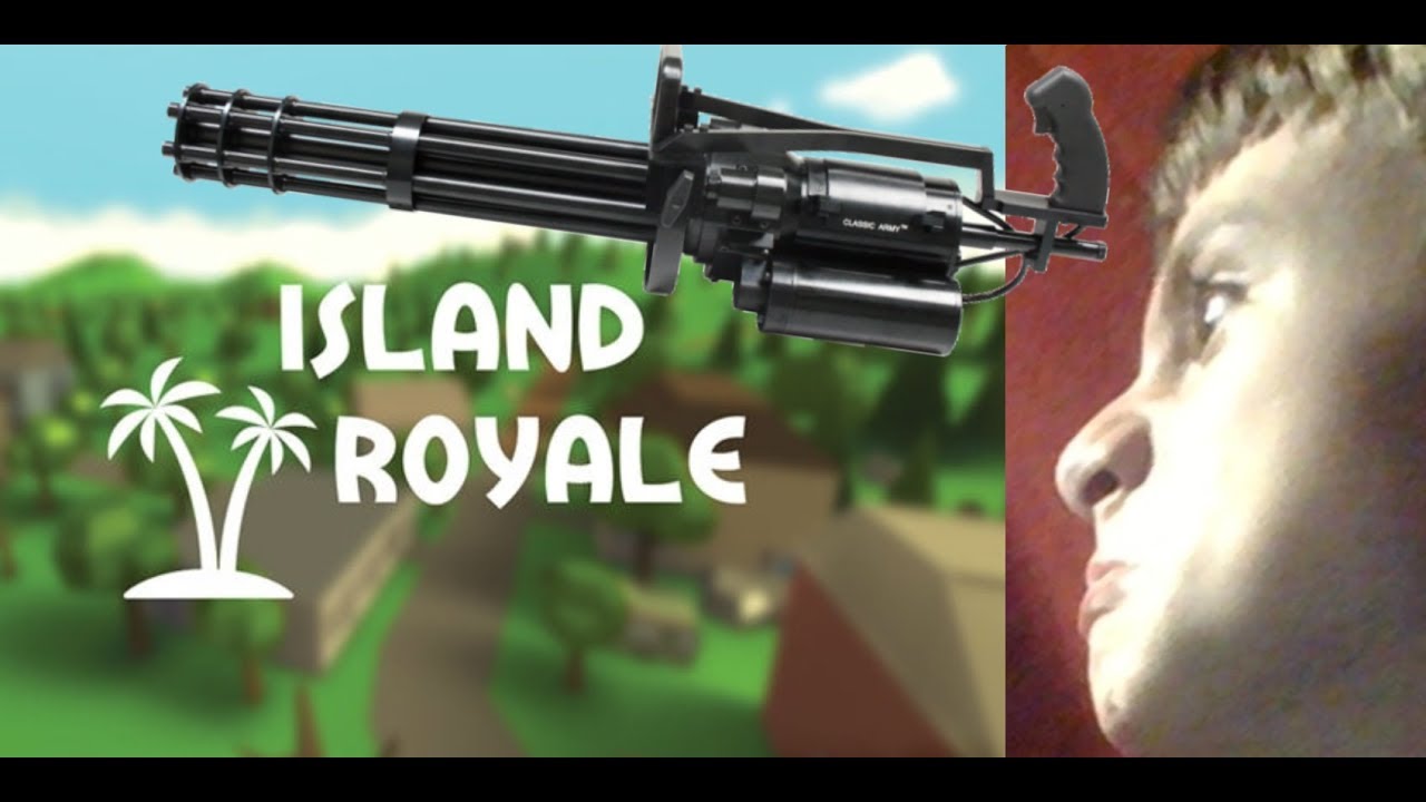 roblox island royale minigun