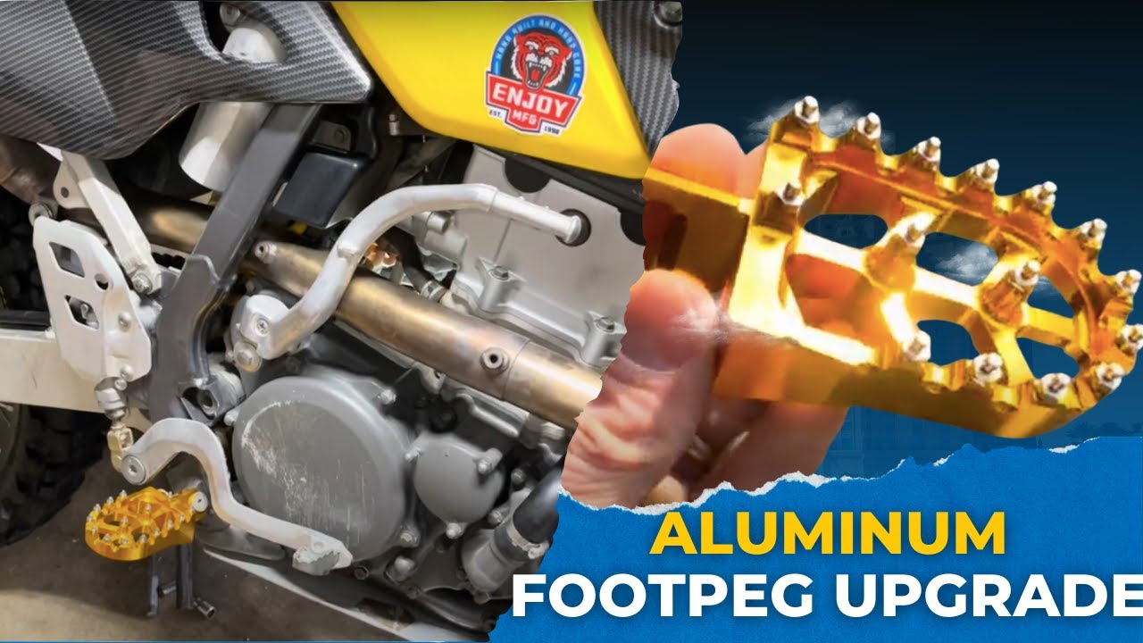 Game-Changing DRZ400 Footpeg Upgrade! | DIY Aluminum Footpeg Install ...
