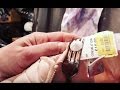 Life hack breaking off security tag with two forks