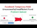 How solve temporary hold on your ad account fix insufficient funds  new methode 100 work 