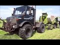 Mit einem mb unimog 1600 siloballen pressen  sound