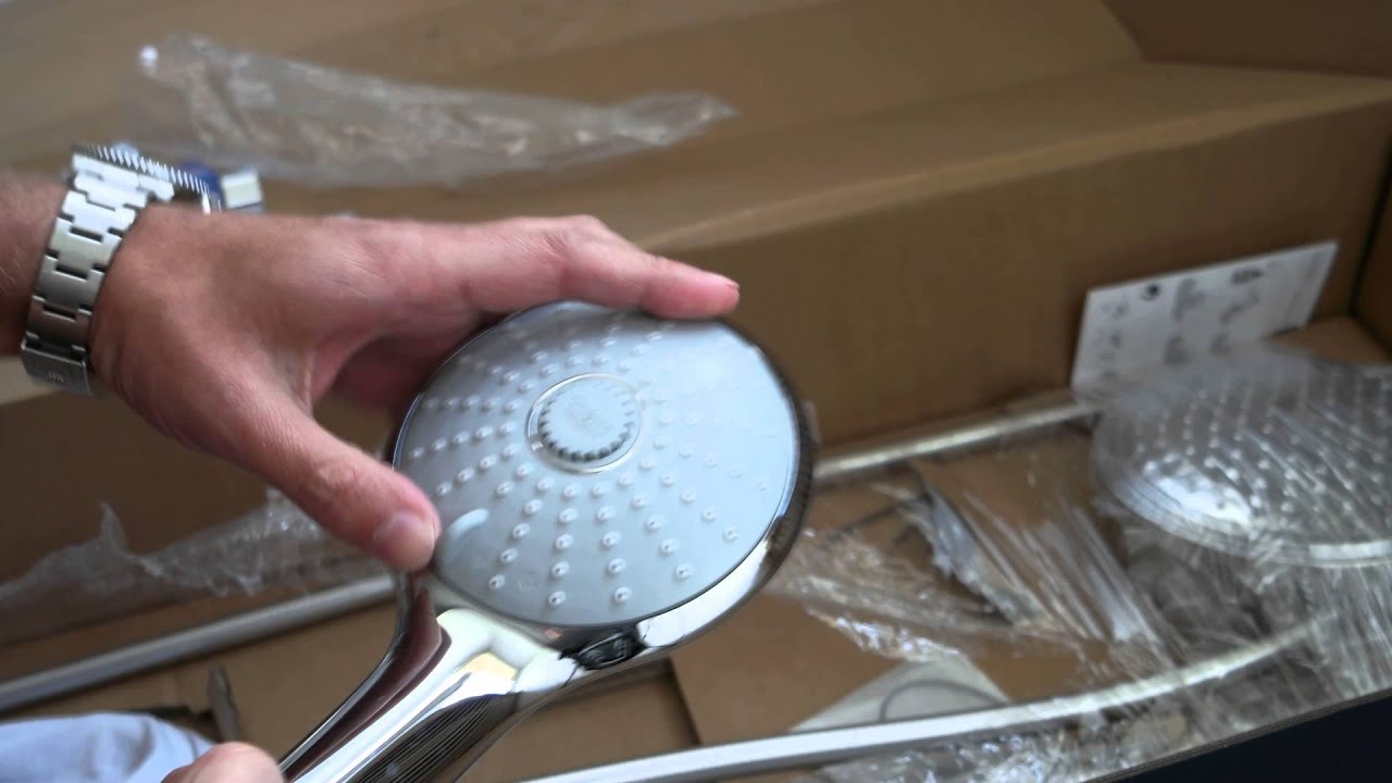 Grohe Euphoria 180 Shower system with thermostat unboxing