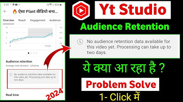 No Audience Retention Data Available for This video Yet. Processing Can Take up to Two Days