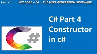 4 C SHARP constructor| C# constructor|C# default constructor access modifier