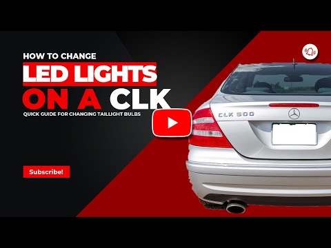 How to change taillight bulbs on a Mercedes (CLK, SL, SLK, E, C class)
