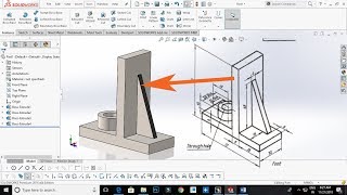 Solidworks Simple 3D Practice Drawing No: 1 -- Tamil