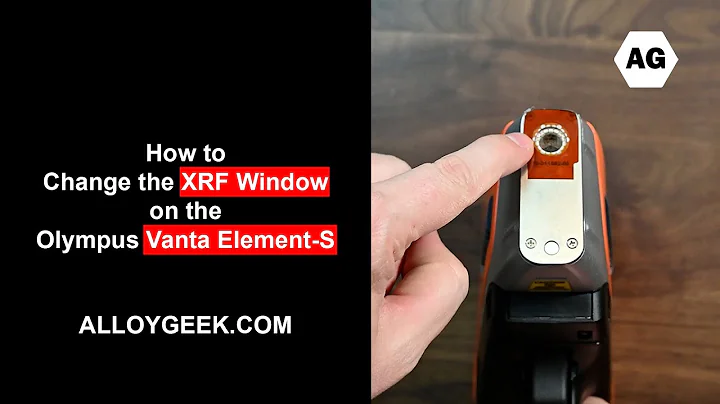 How to change the XRF Window on the Olympus Vanta Element S