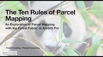 Ten Rules of the ArcGIS Parcel Fabric