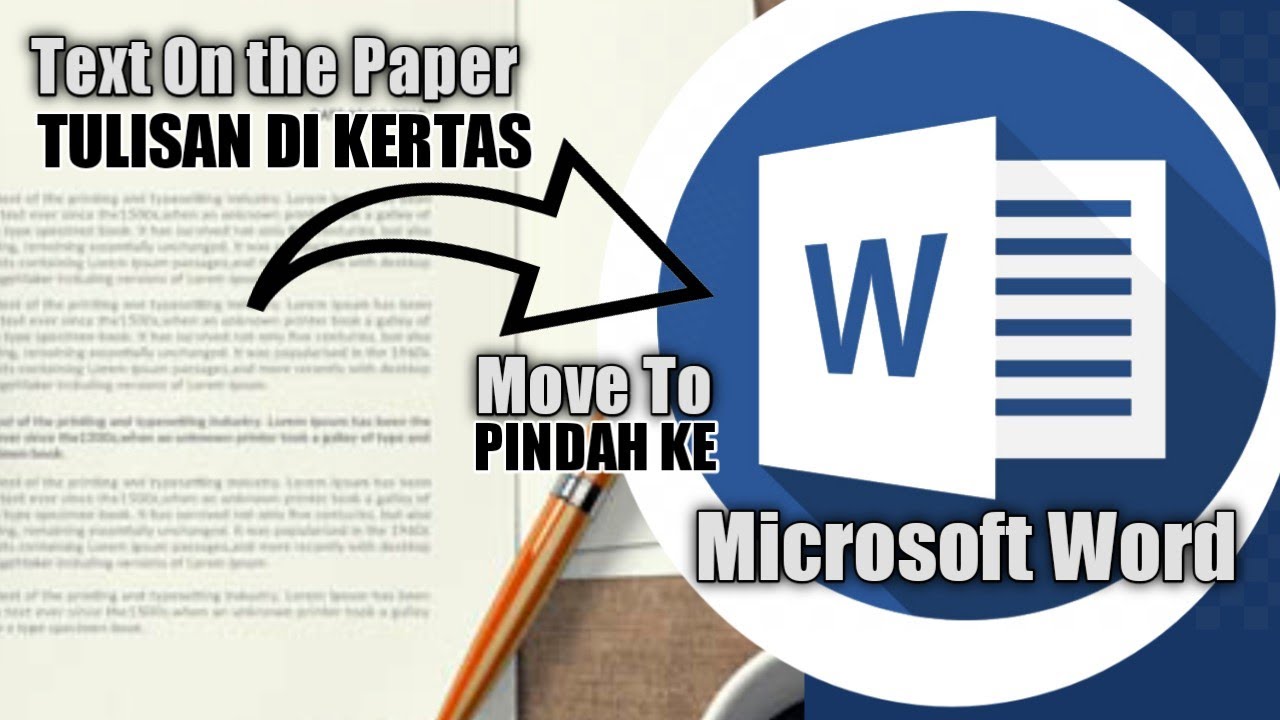 CARA COPY PASTE TULISAN YANG ADA DIKERTAS KE MICROSOFT WORD - YouTube