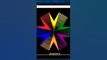 🌈 Python Turtle Graphics | Rainbow Star Pattern | #Shorts #viral #viralvideo