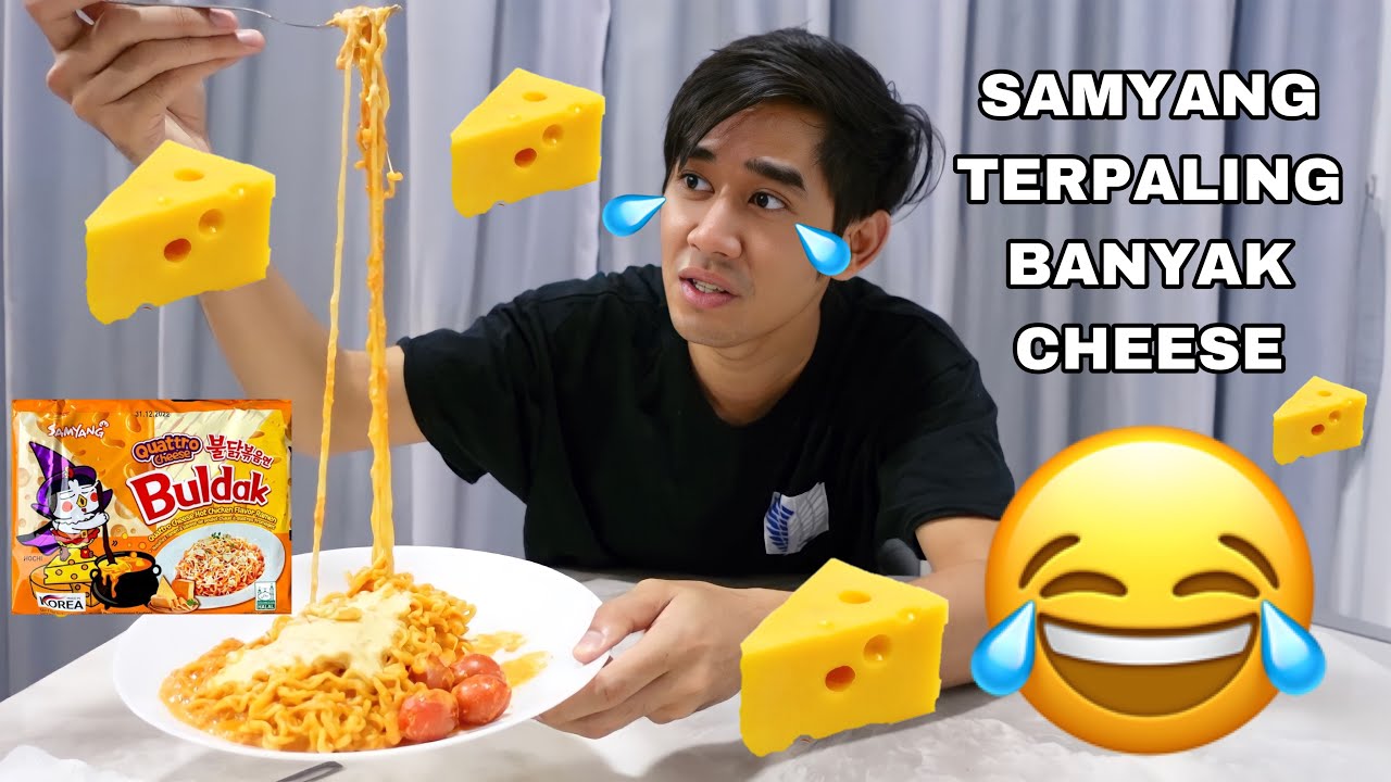 SAMYANG PALING BANYAK CHEESE 😂 SAMYANG QUATTRO CHEESE 😱