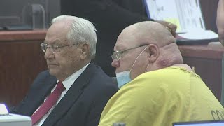 Convicted serial killer Steven Hobbs listens to statements made by families of his victims